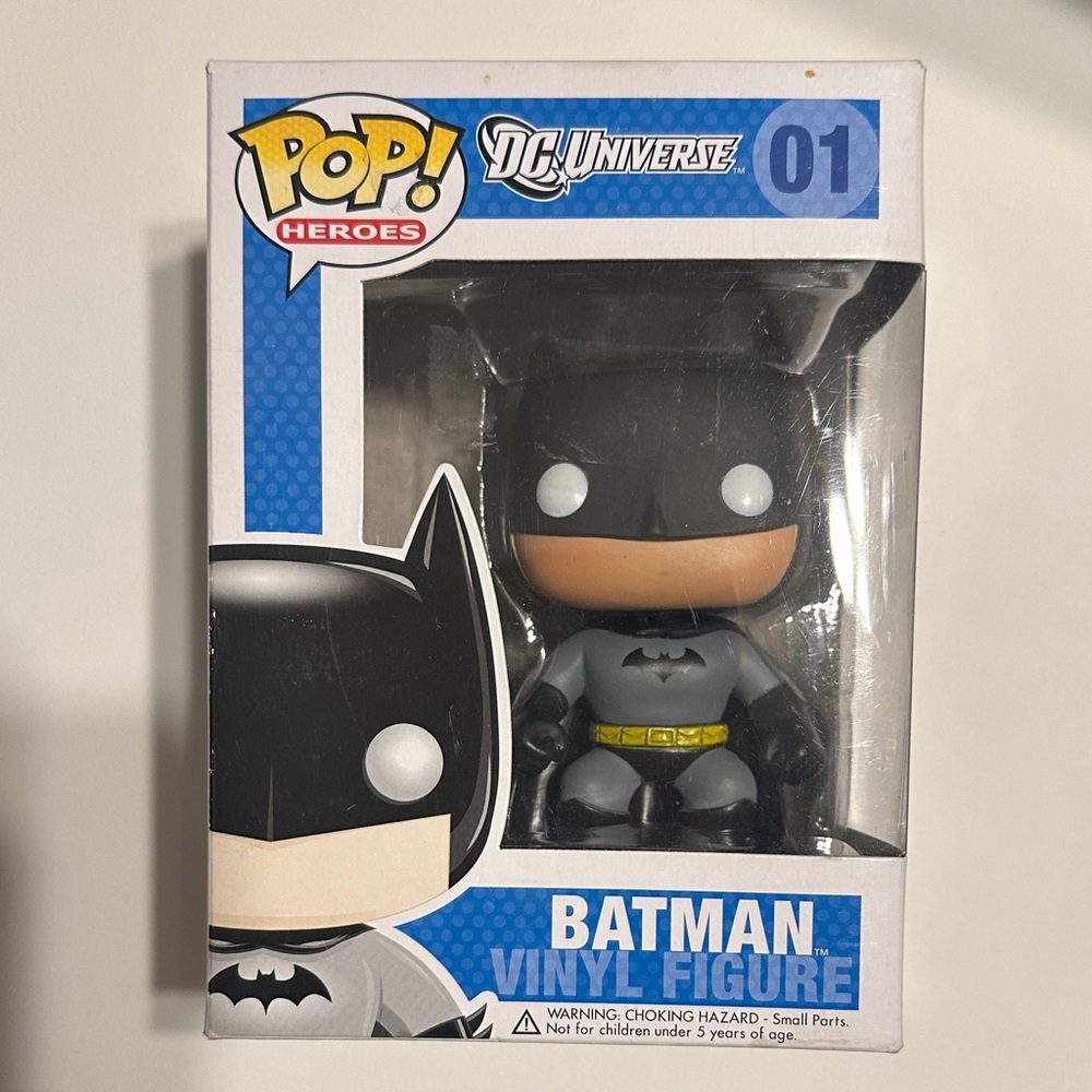 Funko Pop! Heroes Batman Vinyl Figure - Black and Gray